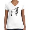 Women's Fine Jersey V-Neck Tee Thumbnail