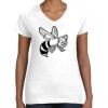 Women's Fine Jersey V-Neck Tee Thumbnail