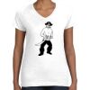Women's Fine Jersey V-Neck Tee Thumbnail