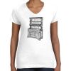 Women's Fine Jersey V-Neck Tee Thumbnail