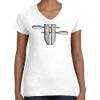 Women's Fine Jersey V-Neck Tee Thumbnail