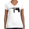 Women's Fine Jersey V-Neck Tee Thumbnail