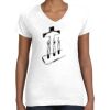 Women's Fine Jersey V-Neck Tee Thumbnail