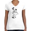 Women's Fine Jersey V-Neck Tee Thumbnail