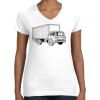 Women's Fine Jersey V-Neck Tee Thumbnail