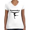Women's Fine Jersey V-Neck Tee Thumbnail